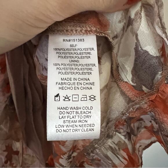 Anthropologie Current Air Ruffled Floral Mini Dress - Picture 8 of 10